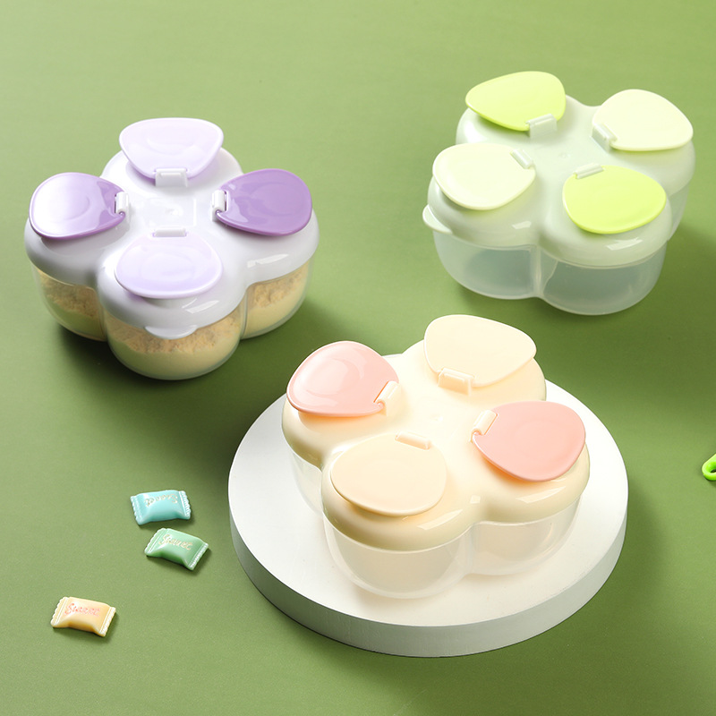 Baby Food Options - Contenitore Portatile Clover a 4 Scomparti
