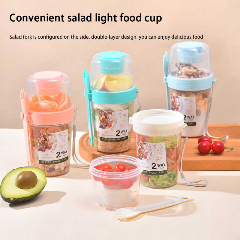 Baby Food On The Go - Contenitore Portatile per Colazione con Coperchio