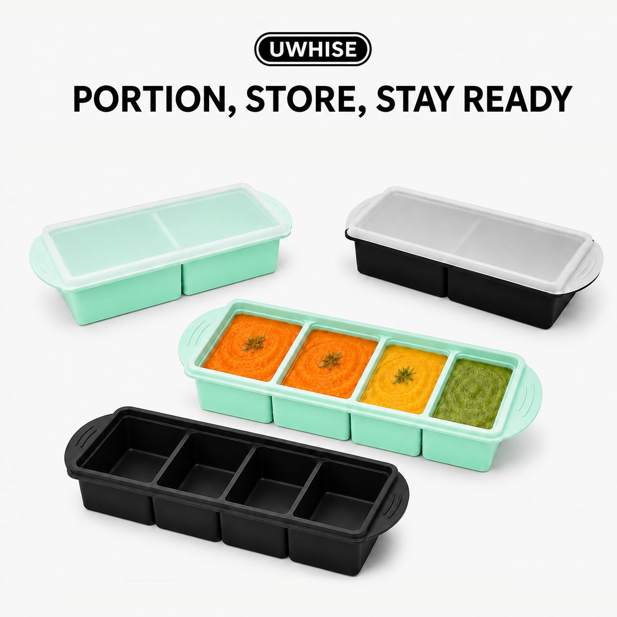 Baby Food Hero - Uwhise Contenitore in Silicone per Alimenti