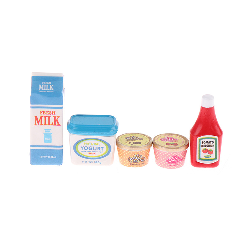 Baby Food Toy - 5 Pz/set 1:12 Accessori Per Casa
