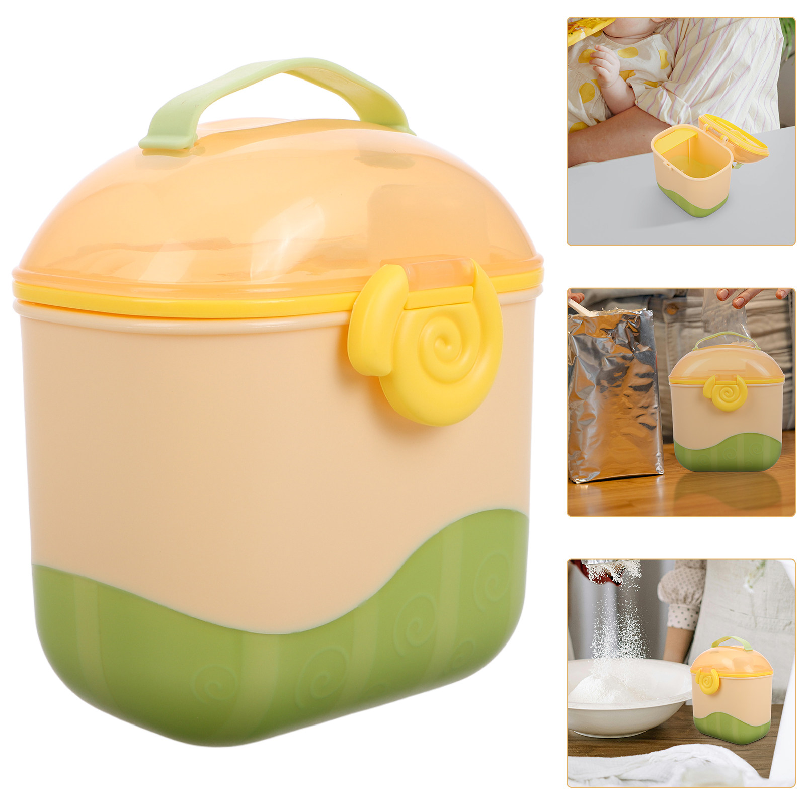 Baby Food Dispenser - Contenitore Portatile Multiscomparto per Latte in