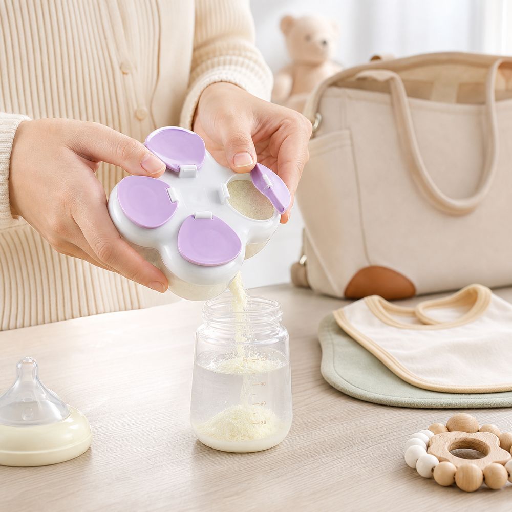 Food Box Baby - Dispenser per Formula con 4 Scomparti,