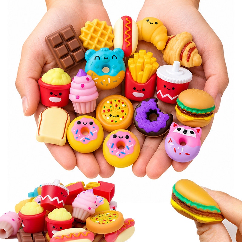 Baby Food Toy - 5/10/20/15 Pezzi Giocattoli Mochi Squishy, Dessert