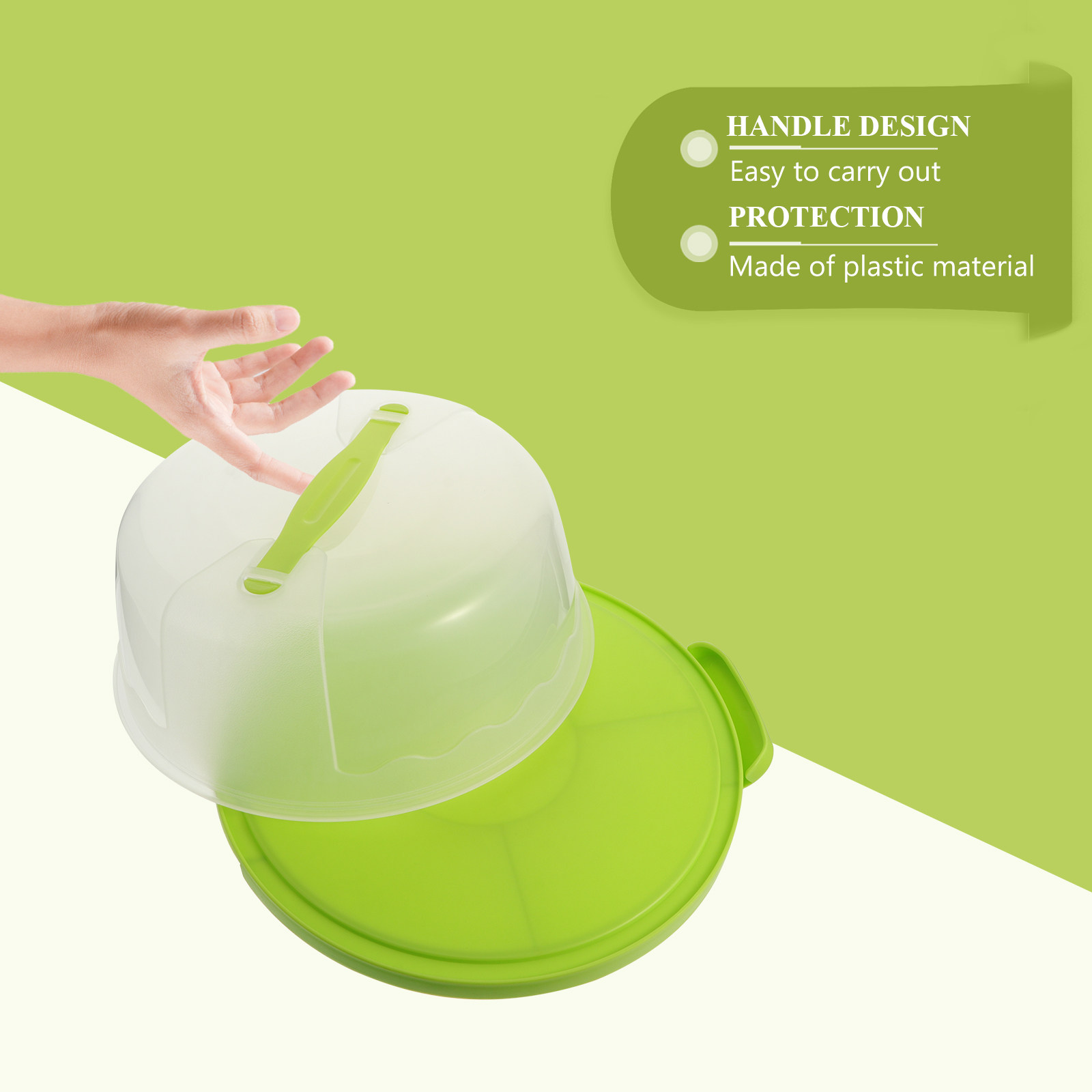 Food Box Baby - Contenitore per Torte Trasparente in Plastica