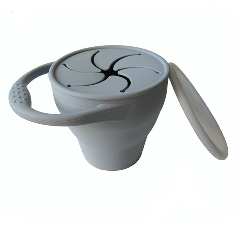 Baby Food Hero - Contenitore per snack pieghevole in silicone
