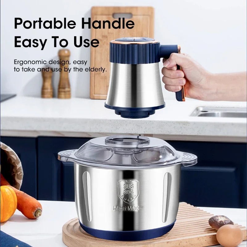 Baby Food Maker - Tritacarne Elettrico 5L, Grande Capacità, Multifunzione,
